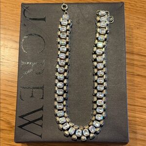 J. Crew Gold and Crystal Statement Necklace